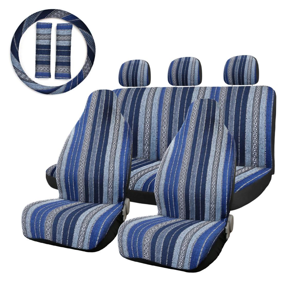 Car Seat Covers With Steering Wheel Cover Set