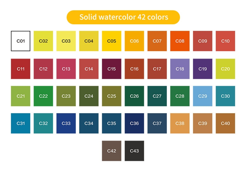 Portable Waterсolor Pigment for Beginner