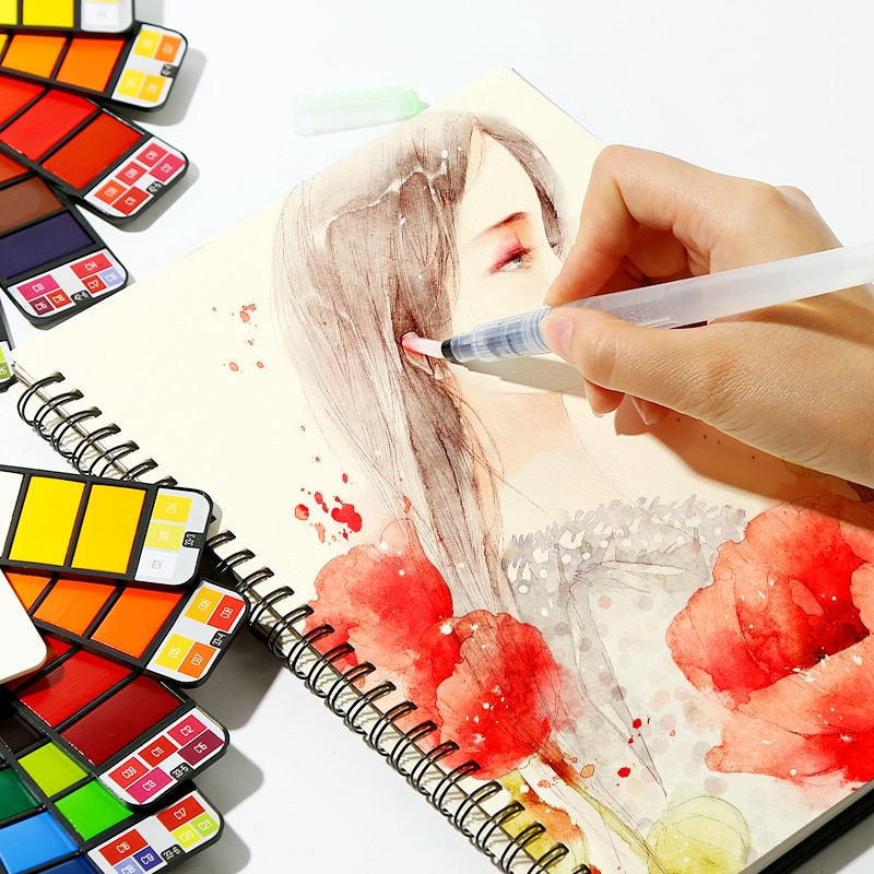 Portable Waterсolor Pigment for Beginner