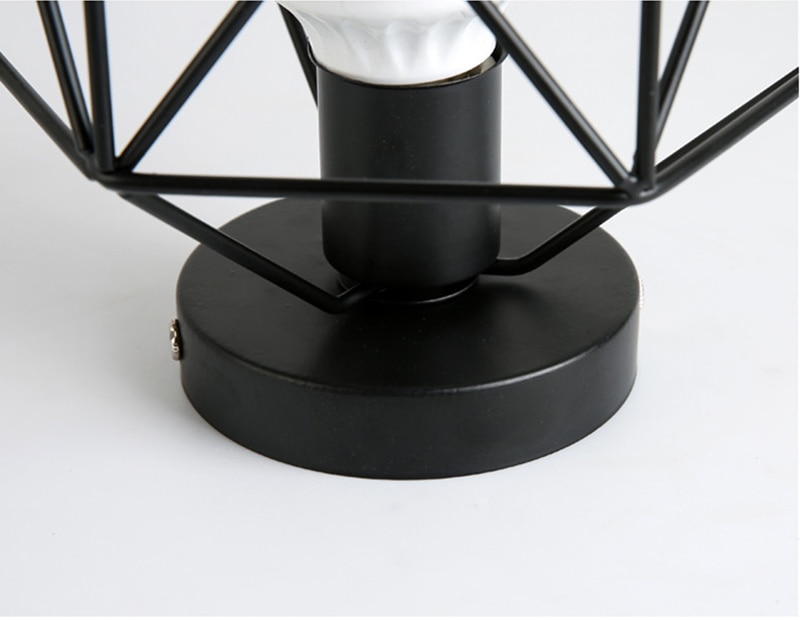 Geometric Black Metal Ceiling Lamp