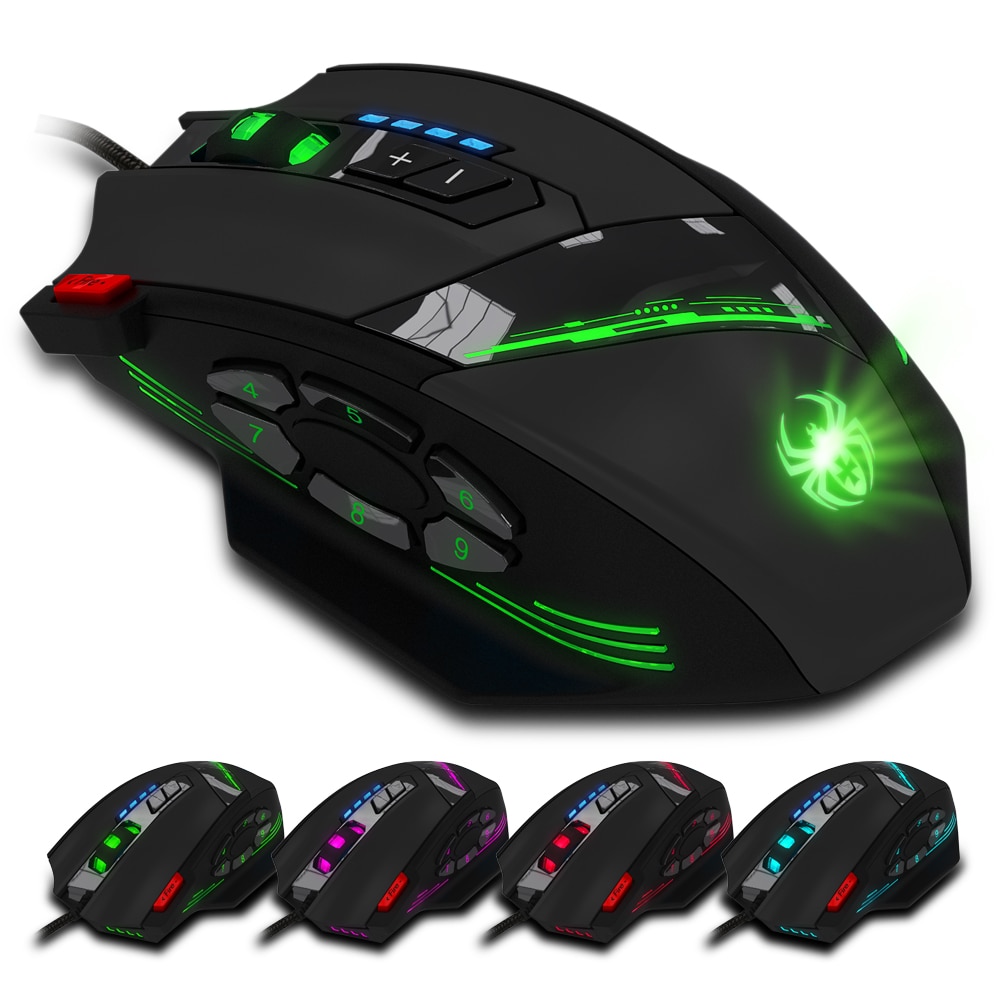 12-Buttons Programmable Wired Gaming Mouse