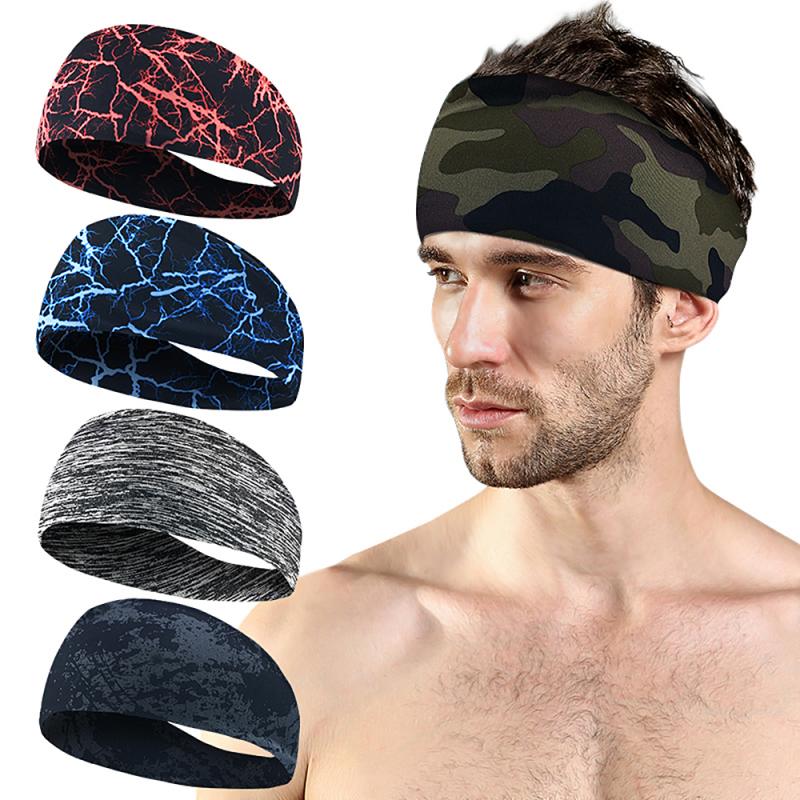 Men's Printed Wide Sports Headband