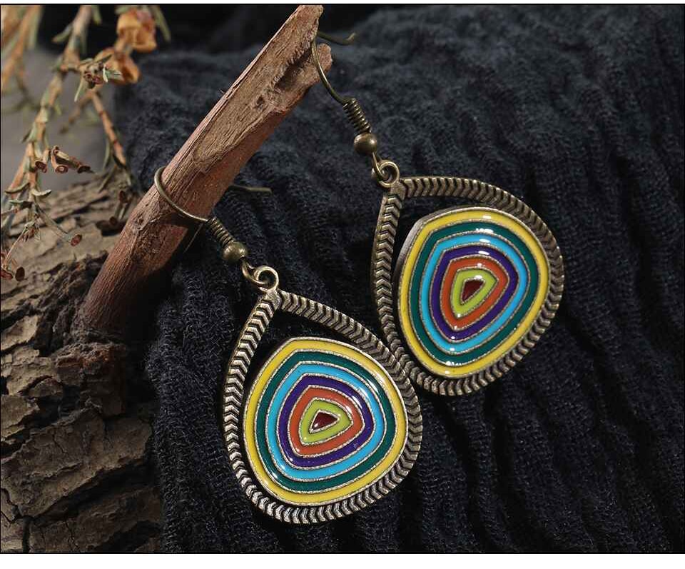 Round Dangle Earrings for Women