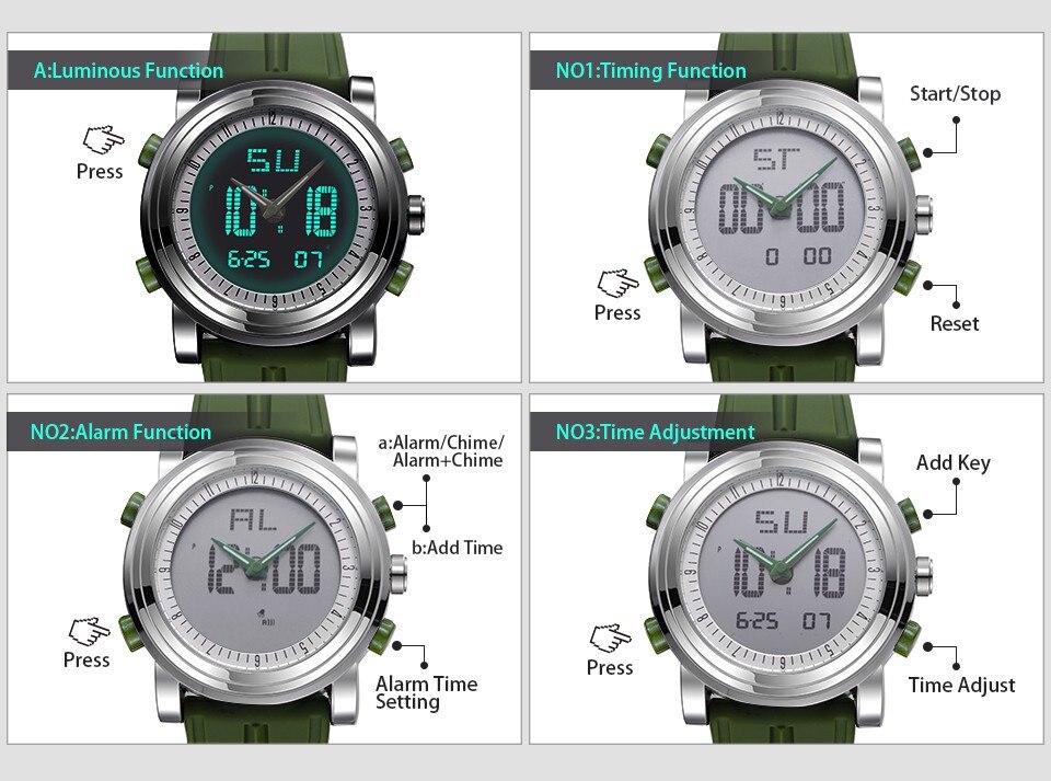 Men's Sport Chronograph Smartwatch