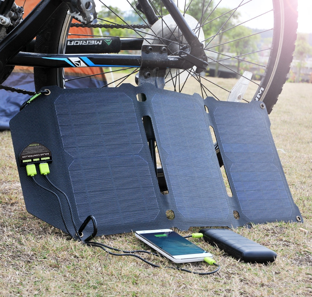 Folding Travel Dual USB Solar Charger