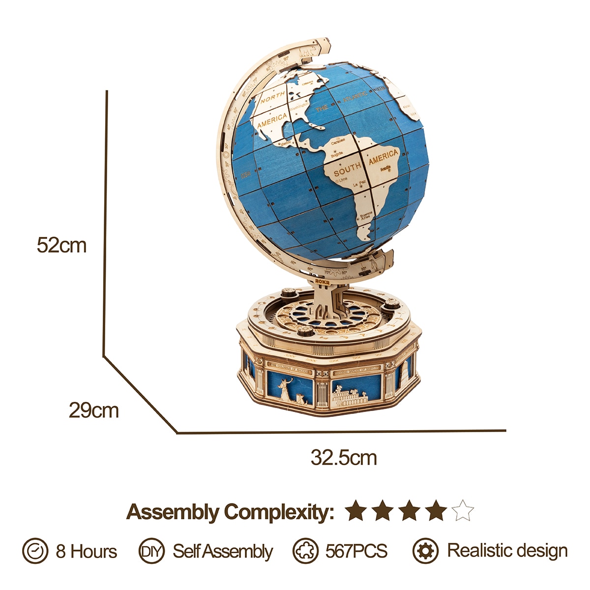 DIY 3D Globe Puzzle