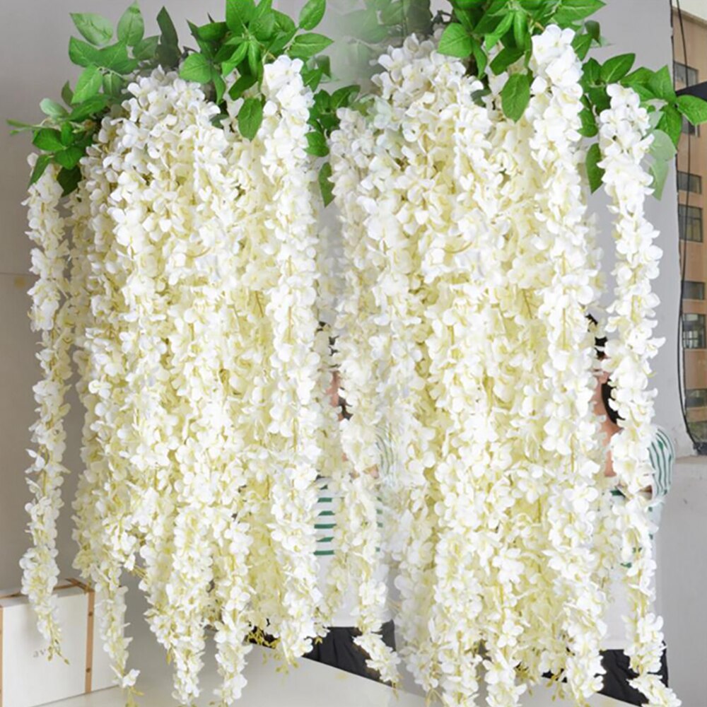 Artificial Wisteria Flower Garland 20 Pcs Set