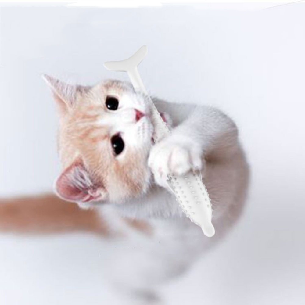 Fish Shaped Chewing Toy for Cats