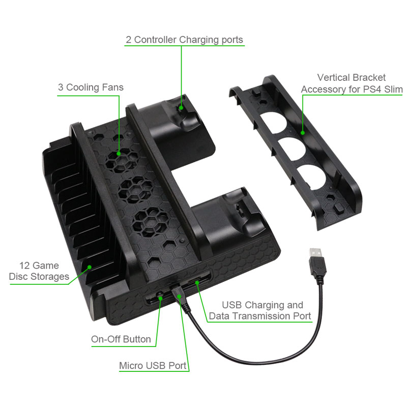Dual Controller Charger with Cooling Fan