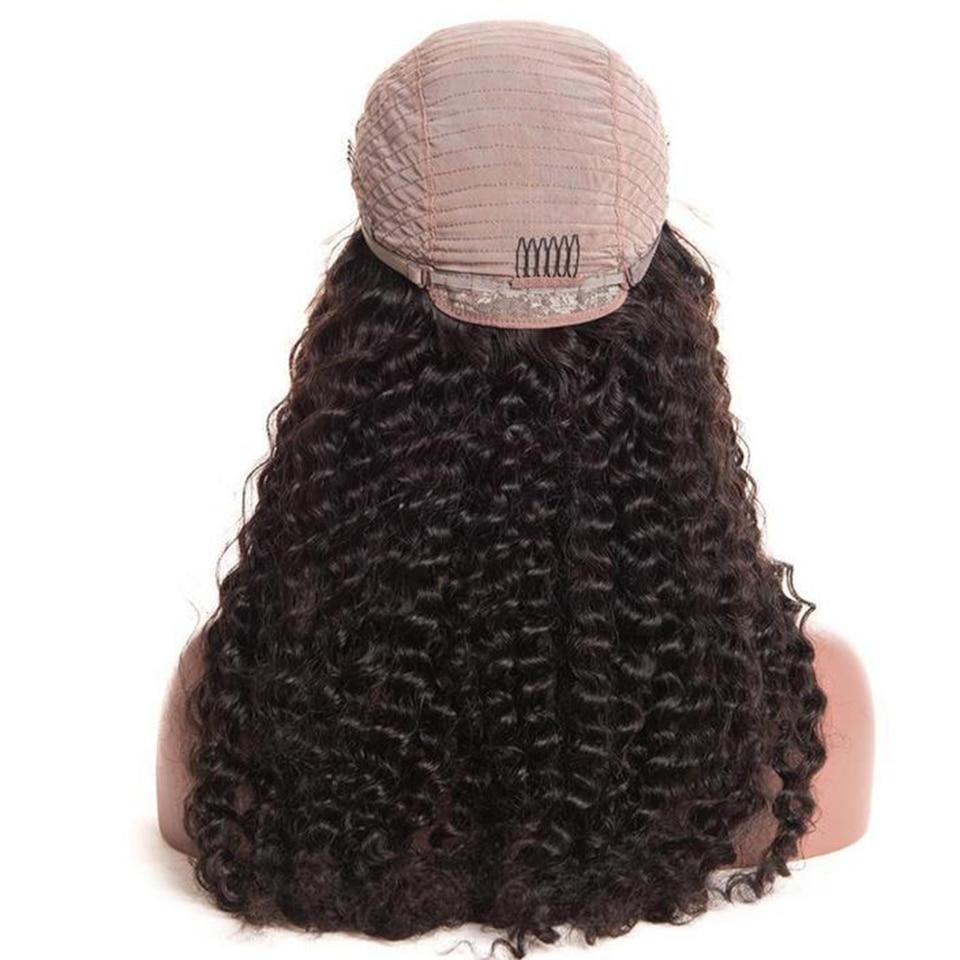 Lace Front Pre Plucked Human Hair Deep Wave Wig