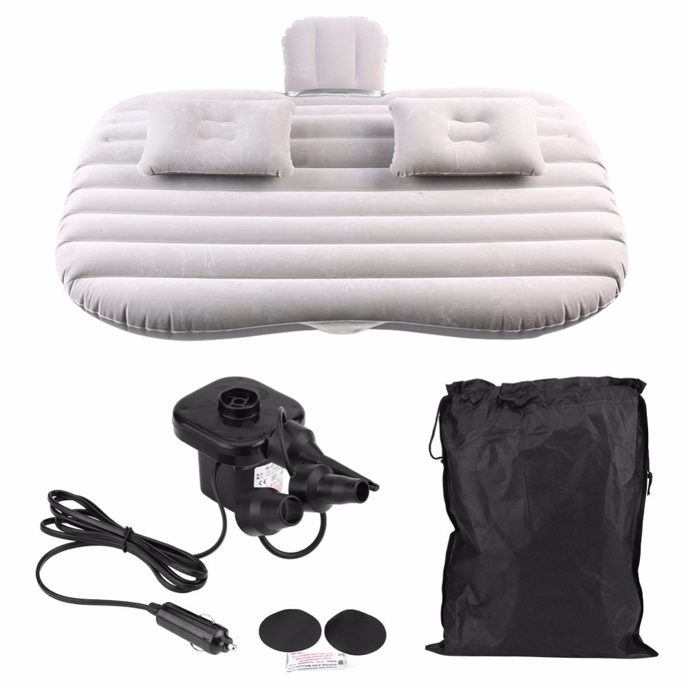 Car Air Mattress in Black and Grey