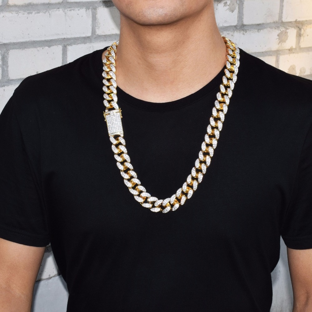 Men's Heavy Zircon Cuban Link Chain