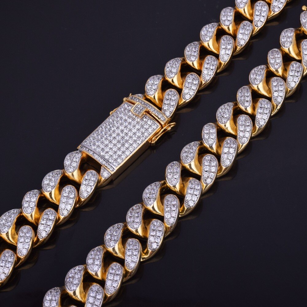 Men's Heavy Zircon Cuban Link Chain