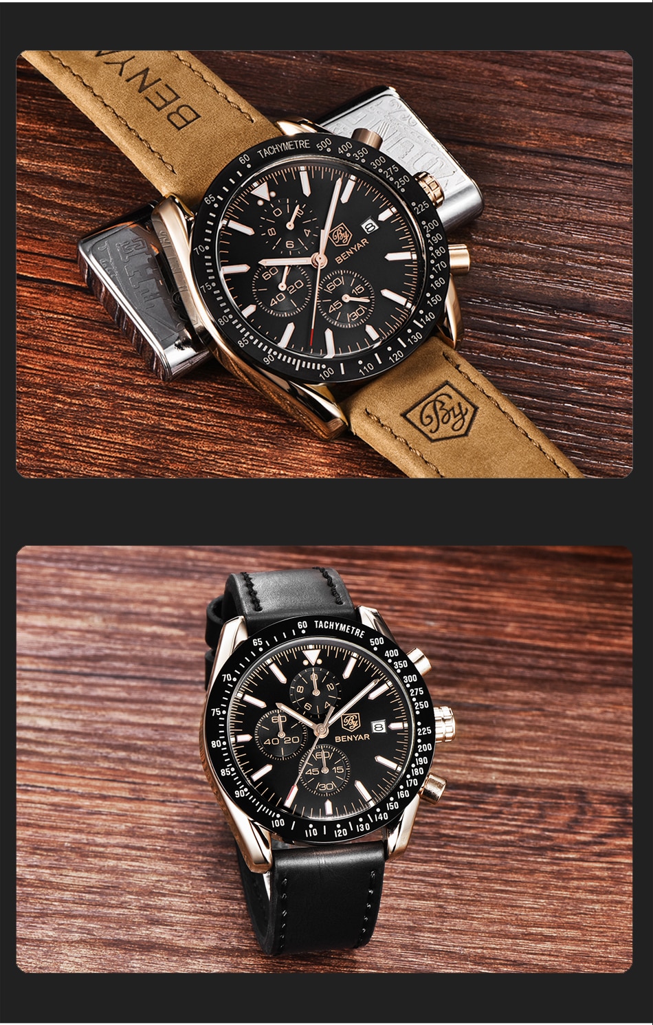 Men's Luxury Leather Watches