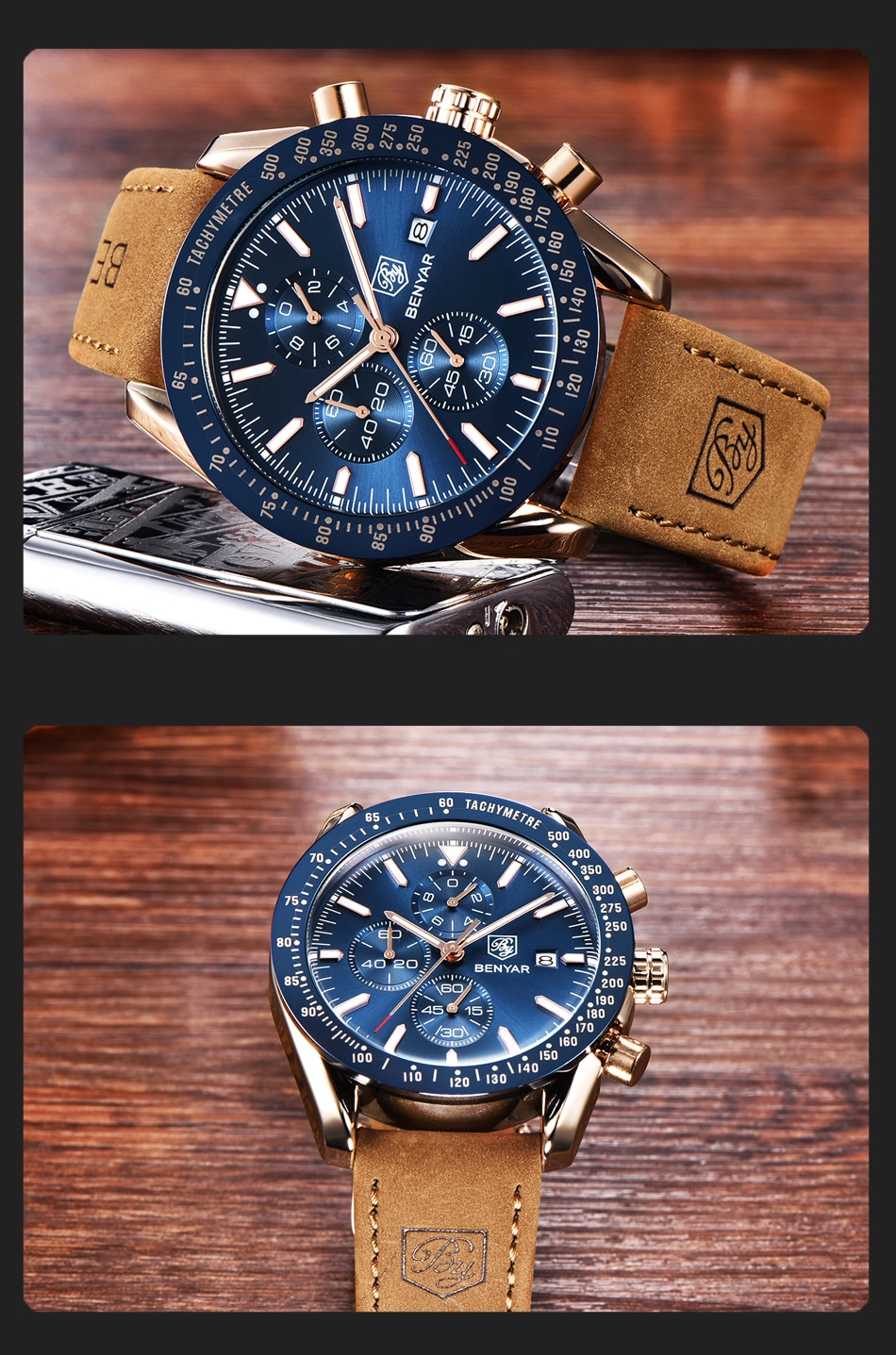 Men's Luxury Leather Watches