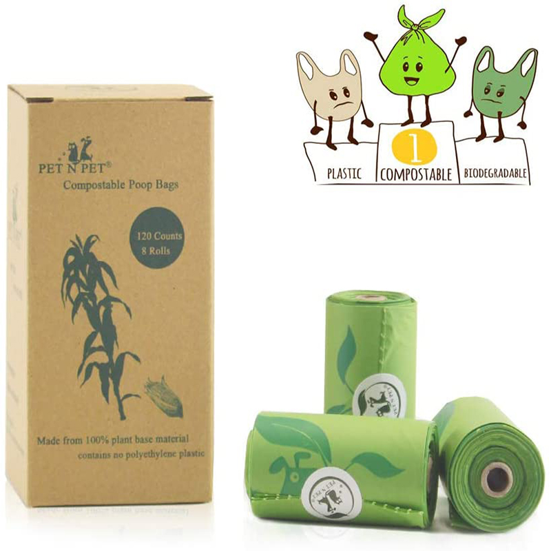 Eco-Friendly Green Dog Poop Bags