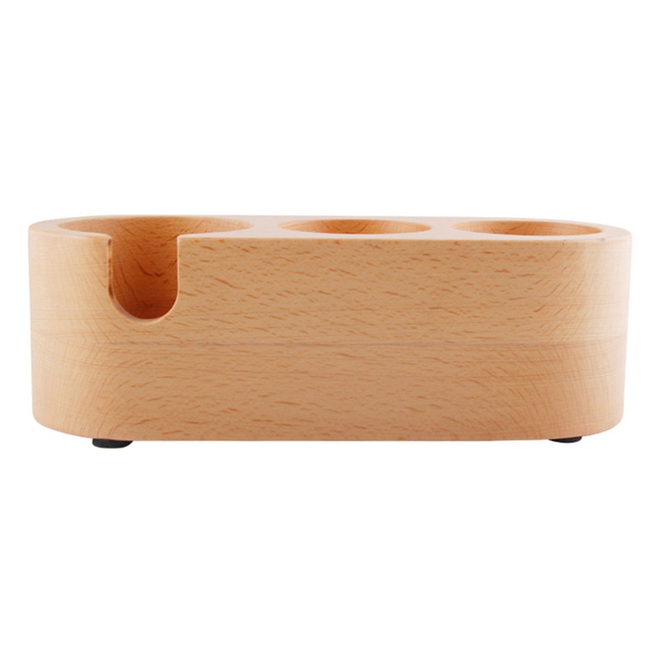 Manual Wooden Coffee Tamper Holder