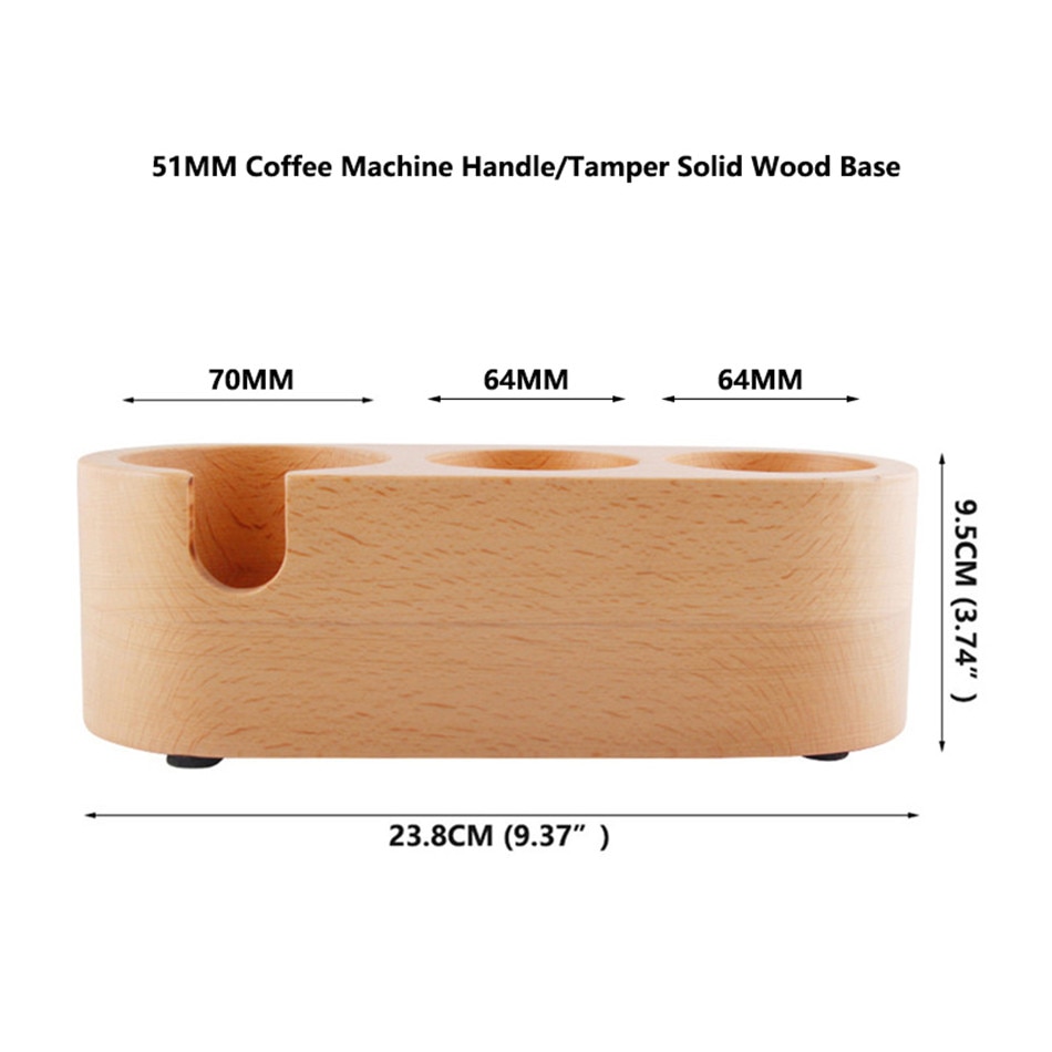 Manual Wooden Coffee Tamper Holder