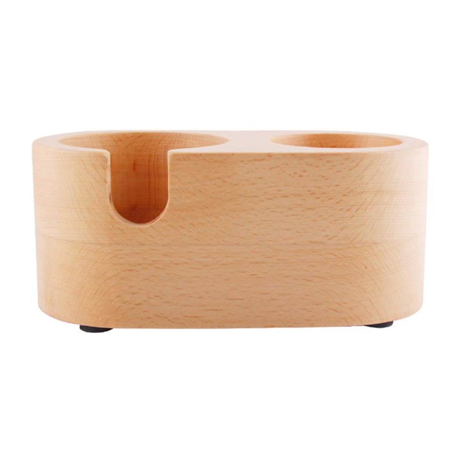 Manual Wooden Coffee Tamper Holder