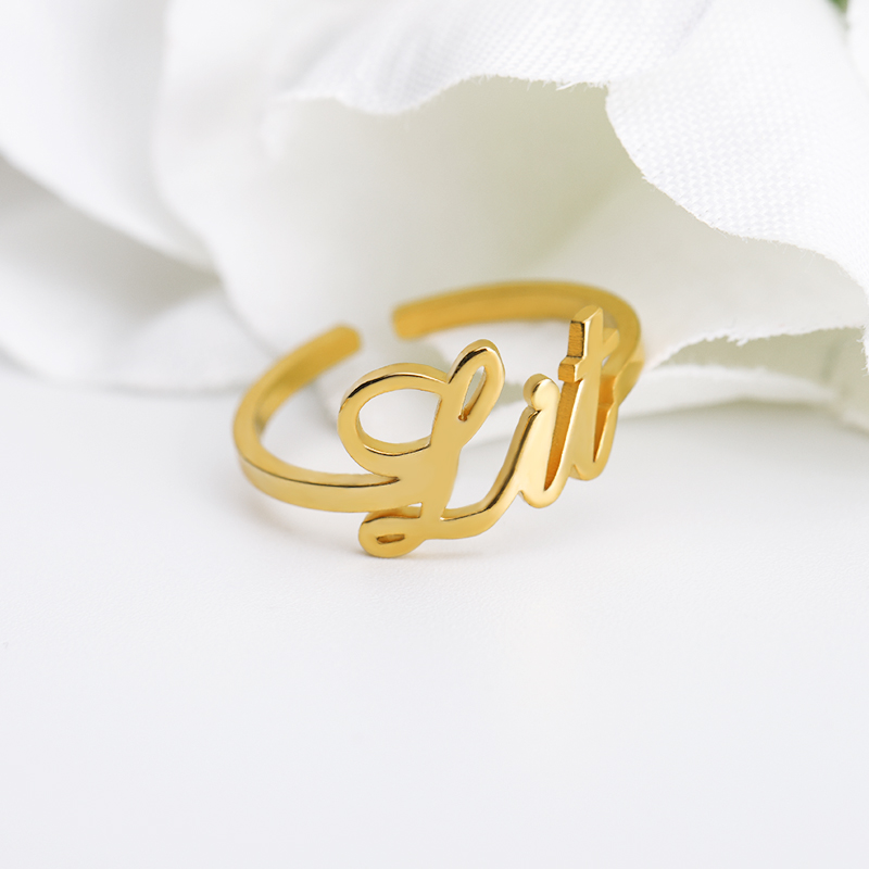 Custom Name Ring for Women