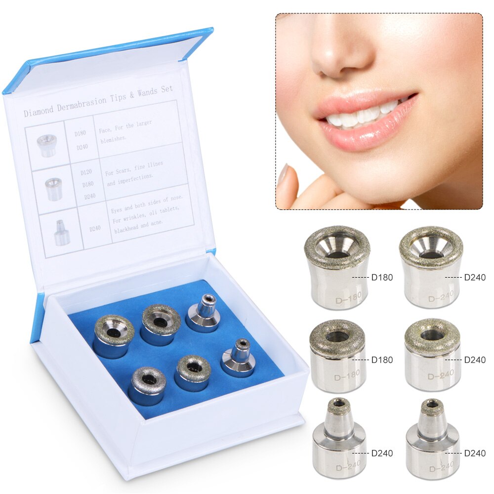 Diamond Microdermabrasion Dermabrasion Tips Set 9 Pcs