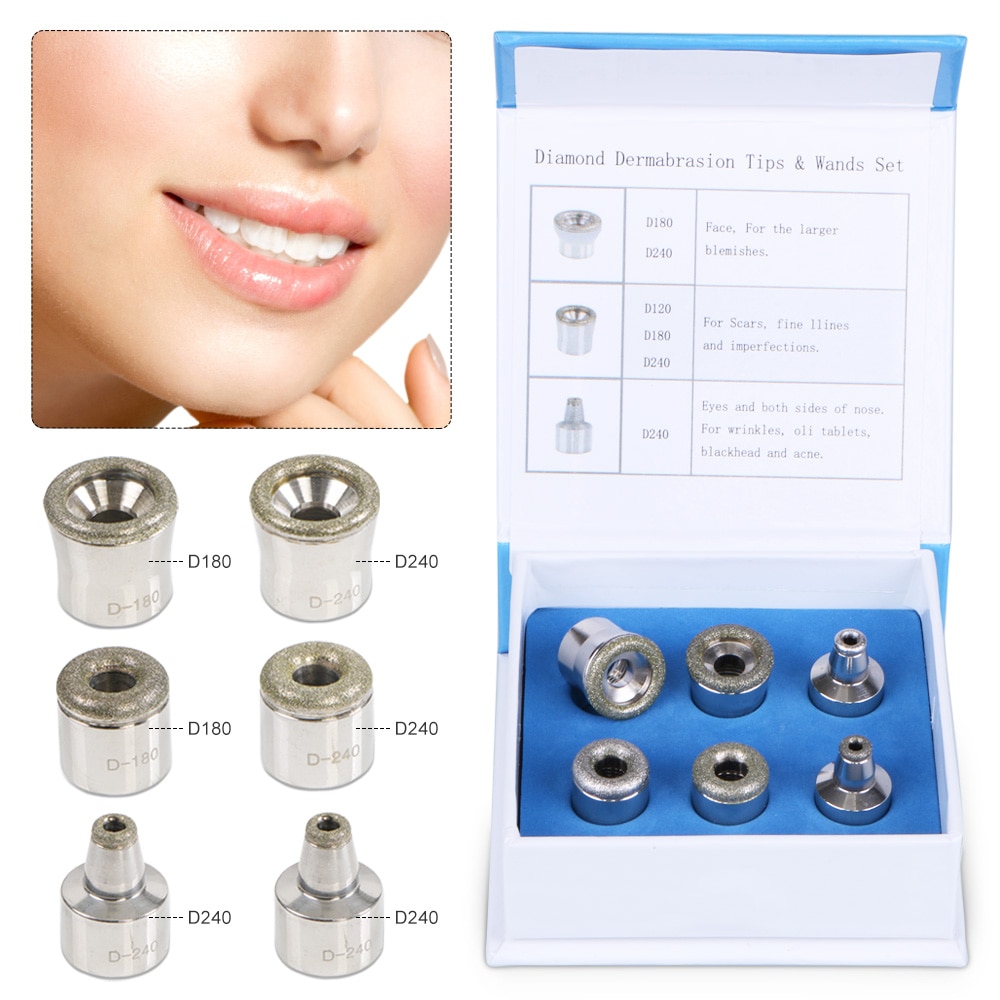 Diamond Microdermabrasion Dermabrasion Tips Set 9 Pcs