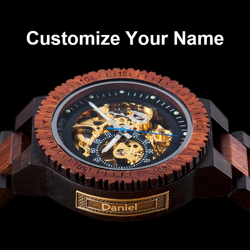 Men Luxury personalize  Wooden Wristwatch