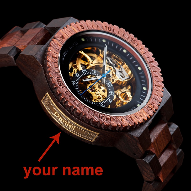 Men Luxury personalize  Wooden Wristwatch