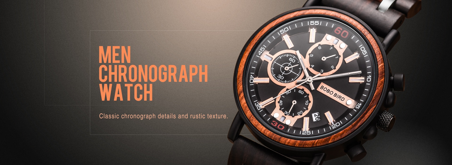 Men Luxury personalize  Wooden Wristwatch