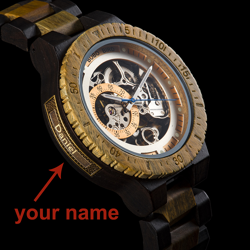 Men Luxury personalize  Wooden Wristwatch