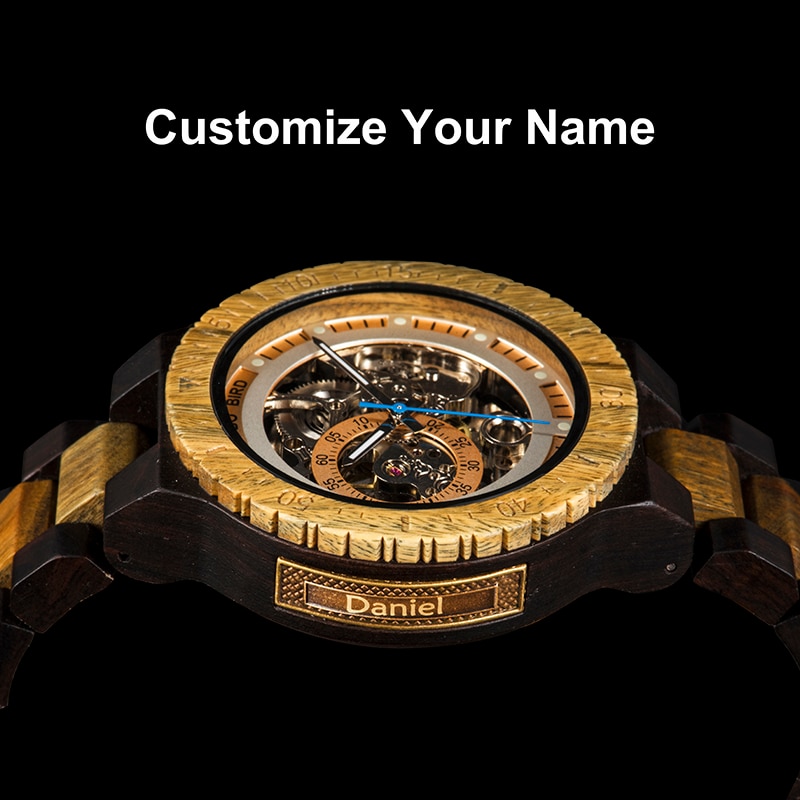 Men Luxury personalize  Wooden Wristwatch