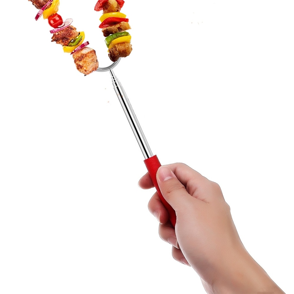 BBQ Roasting Sticks with Silicone Handle 5 pcs Set