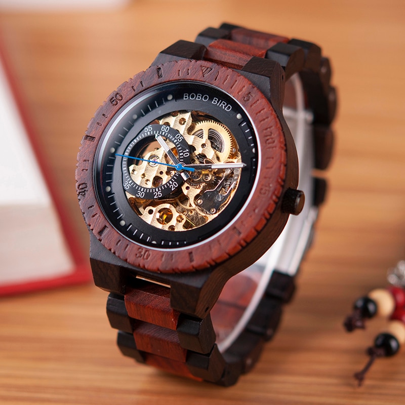 Men's Mechanical Wooden Watches