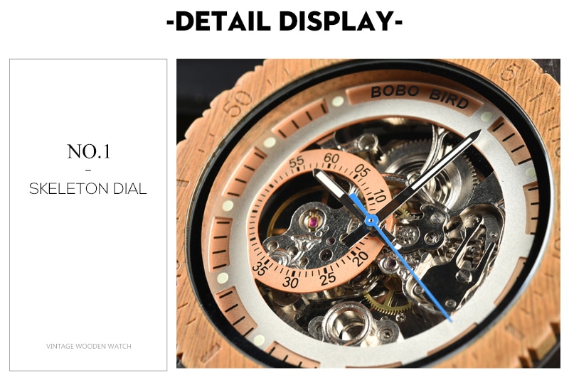 Men's Mechanical Wooden Watches