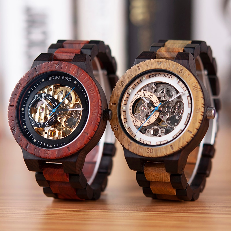 Men's Mechanical Wooden Watches