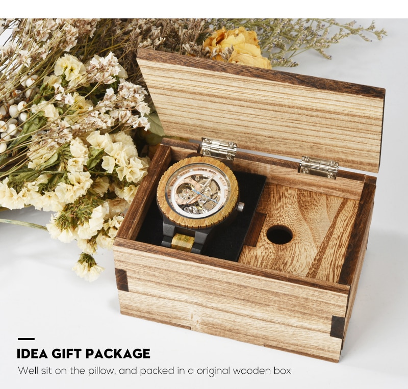 Men's Mechanical Wooden Watches