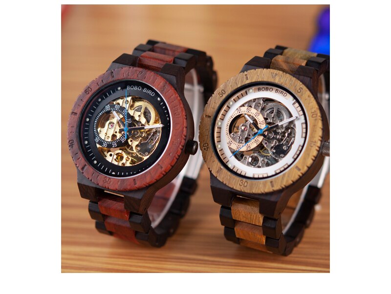 Men's Mechanical Wooden Watches