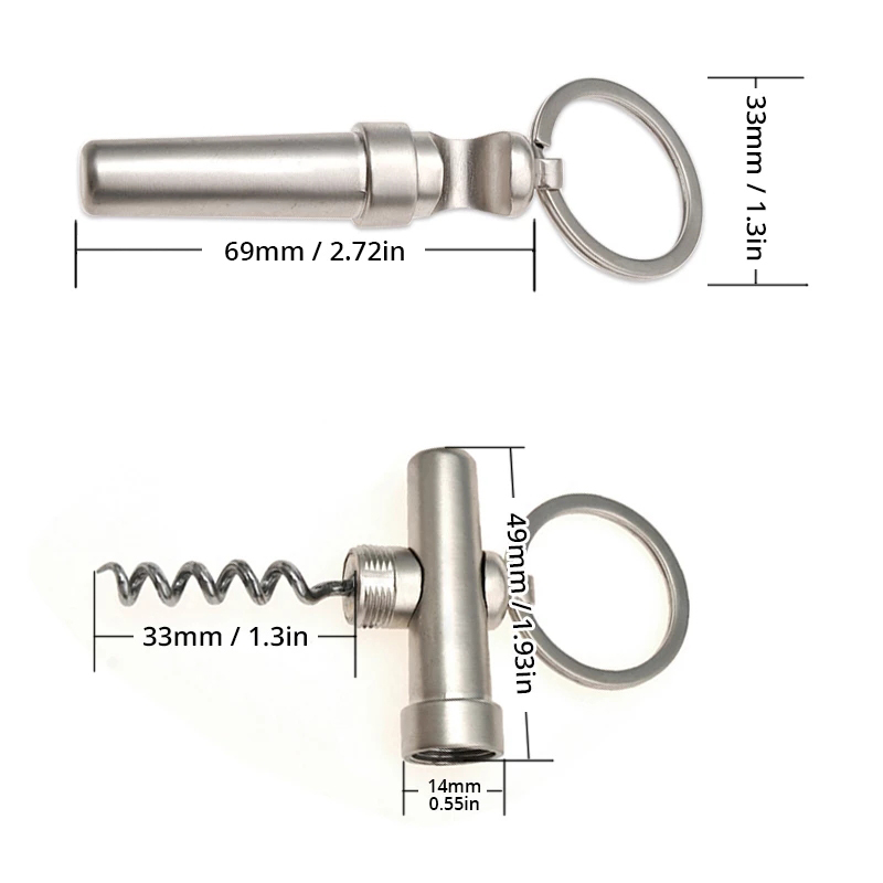 3 in 1 Pocket Wine Opener