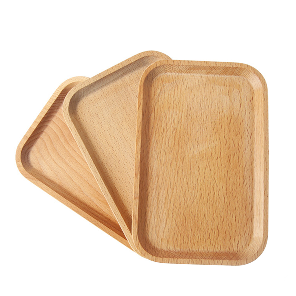 Natural Beech Wood Dinner Tray