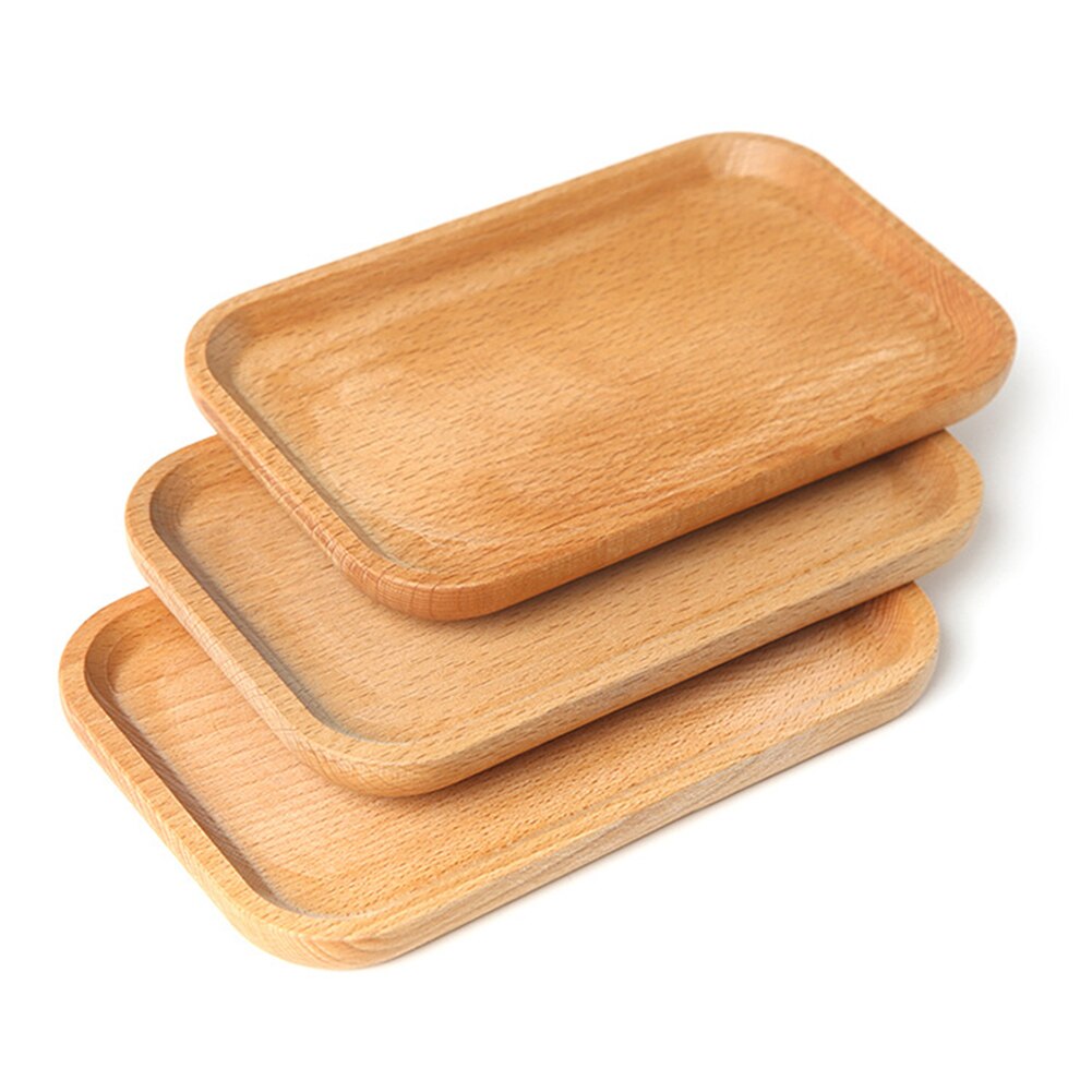 Natural Beech Wood Dinner Tray