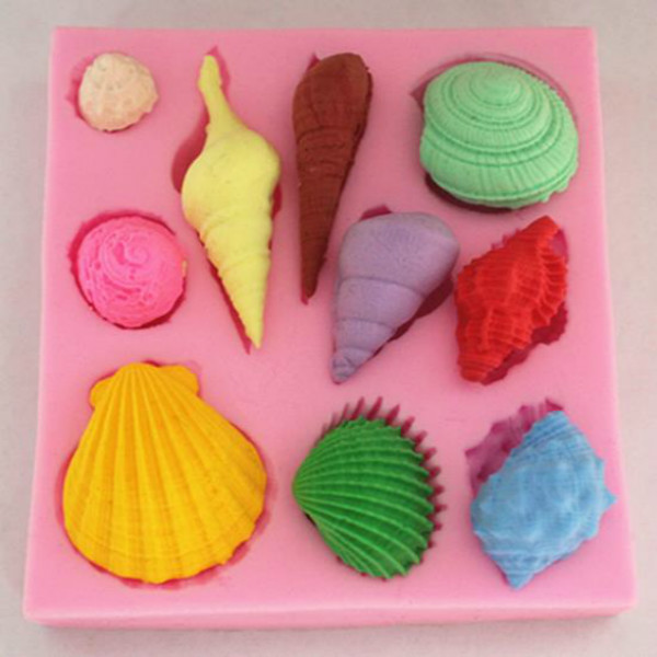 Cute Shell Shaped Eco-Friendly Silicone Cake Decoration Molds