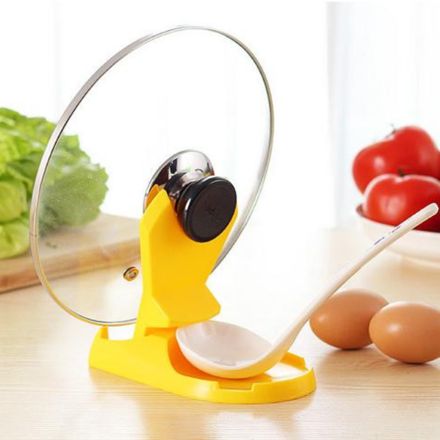 Convenient Multifunctional Eco-Friendly Plastic Spoon & Lid Holder