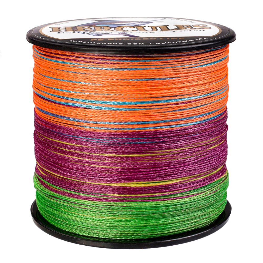 Multicolor PE 4 Strands Braided Fishing Line