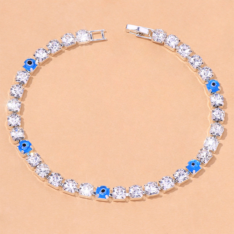 Crystal Evil Eye Anklet