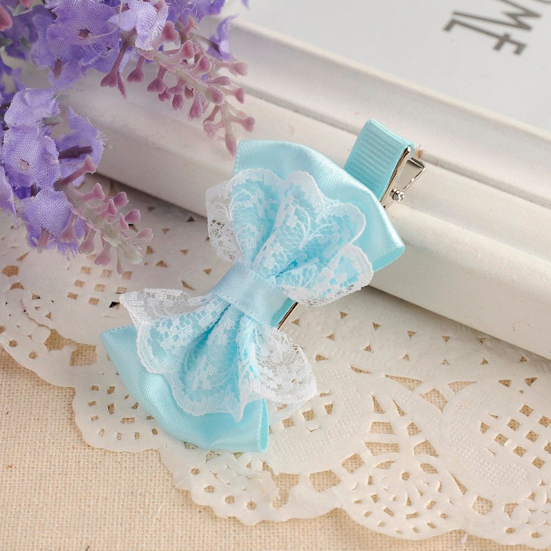 Colorful Lace Baby Girls Bow Hairpin