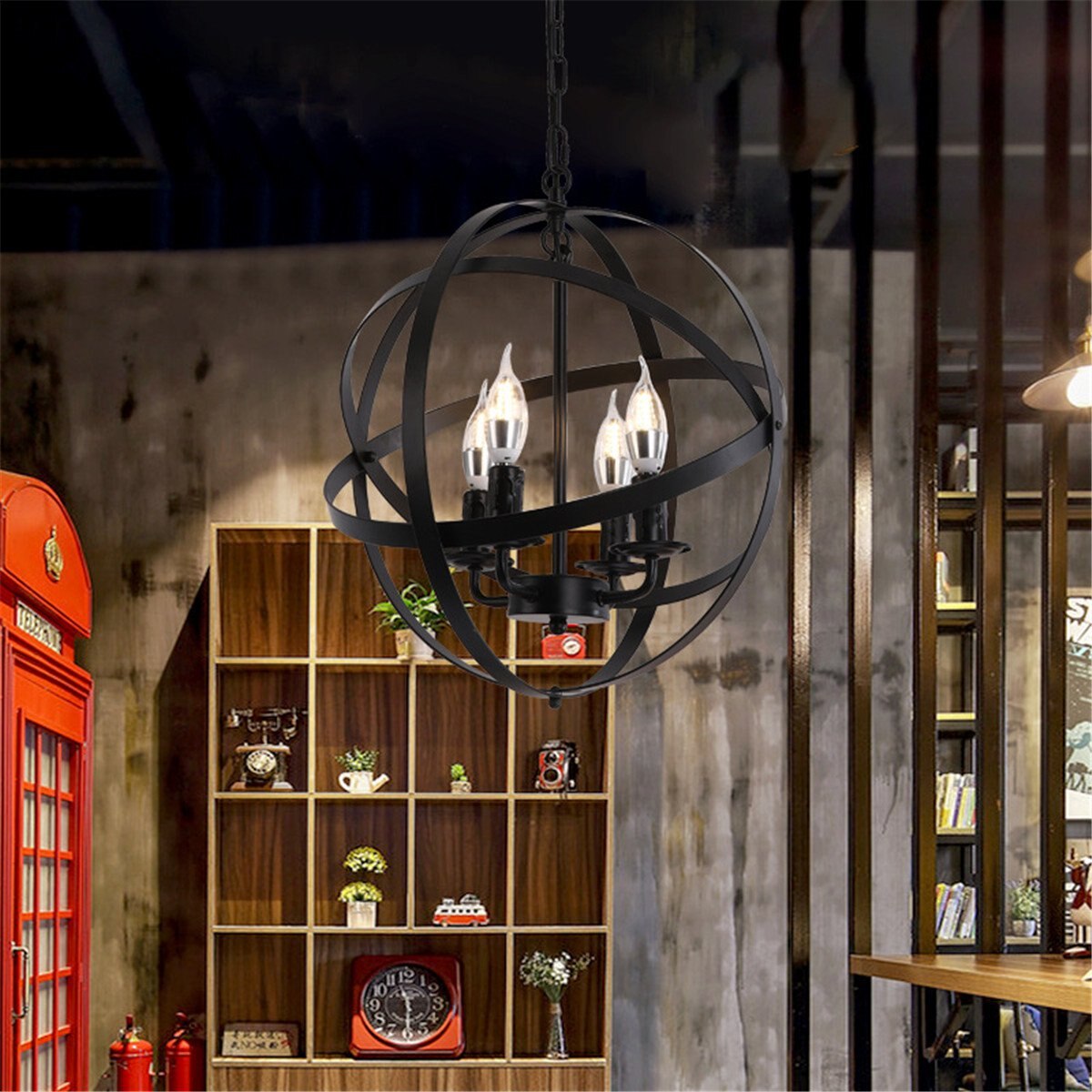 Iron Sphere Pendant Lighting