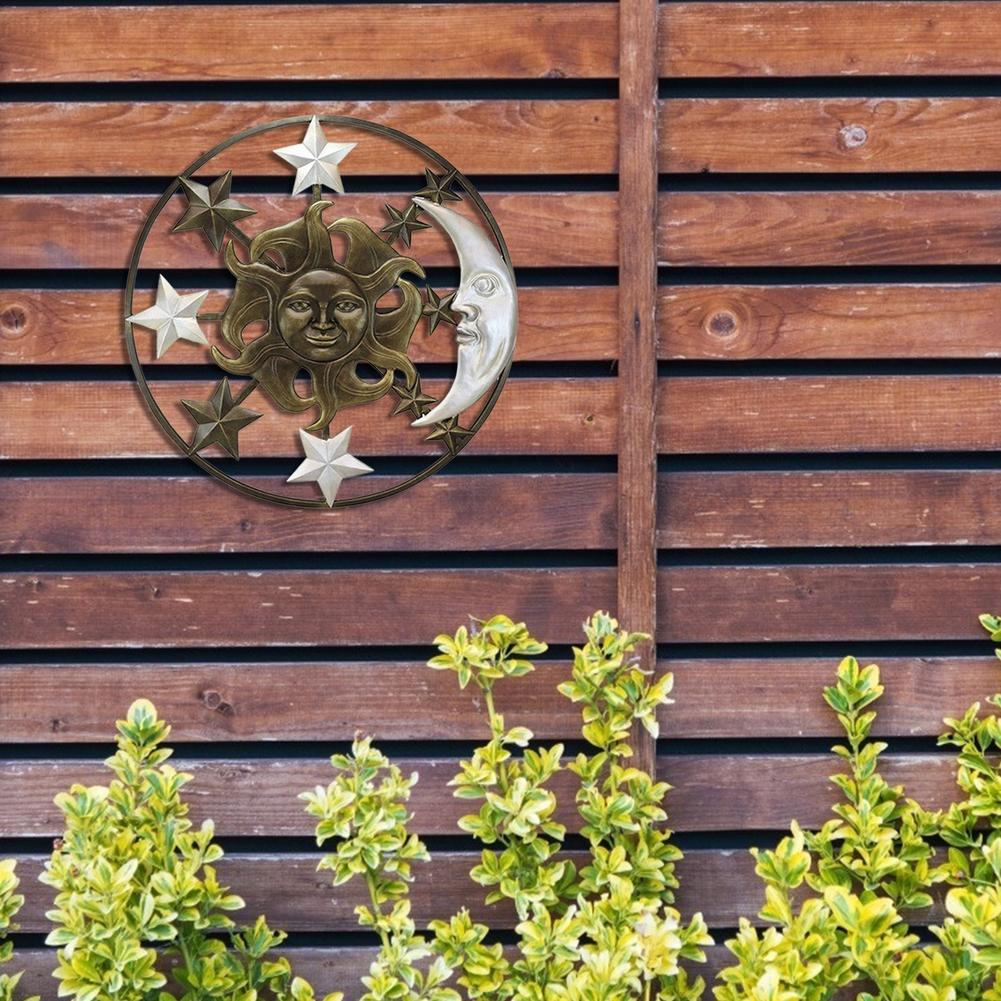 Rustic Sun and Moon Wall Ornament