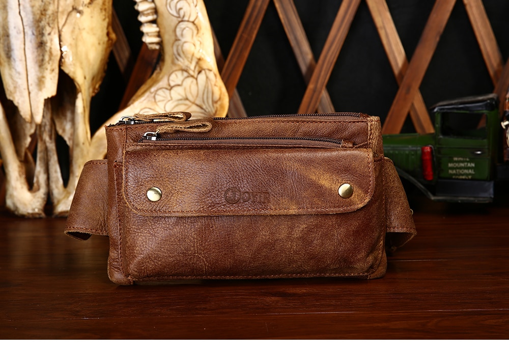 Men's Casual Genuine Leather Waist Bag