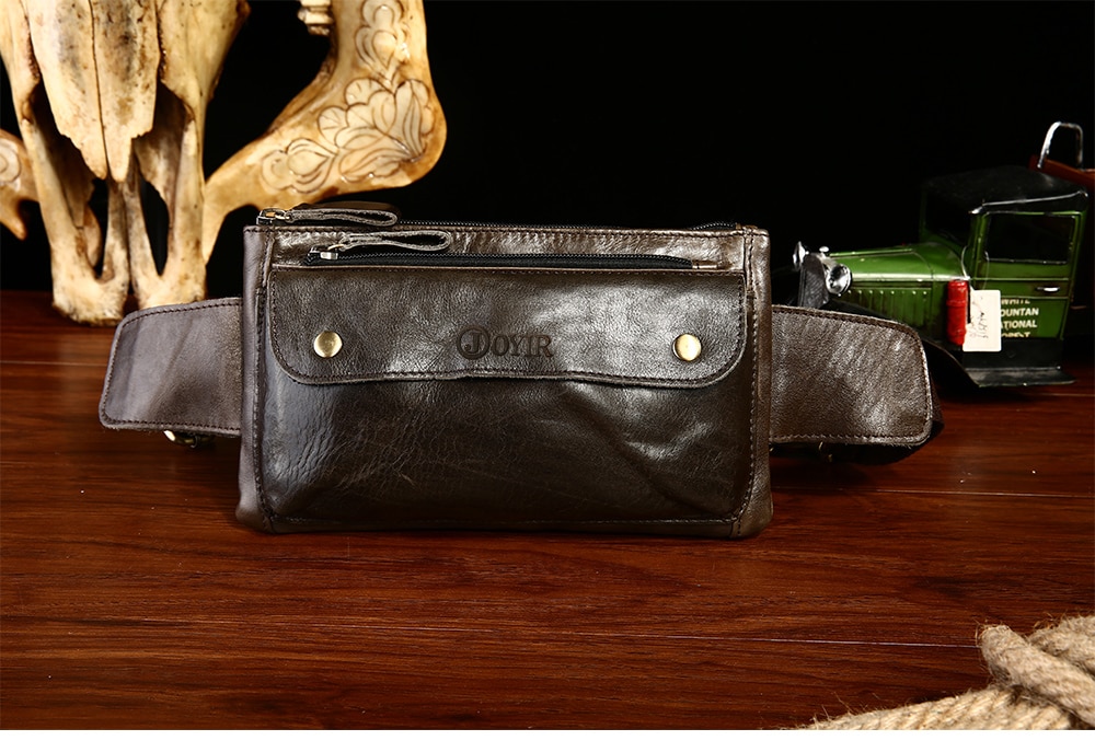 Men's Casual Genuine Leather Waist Bag