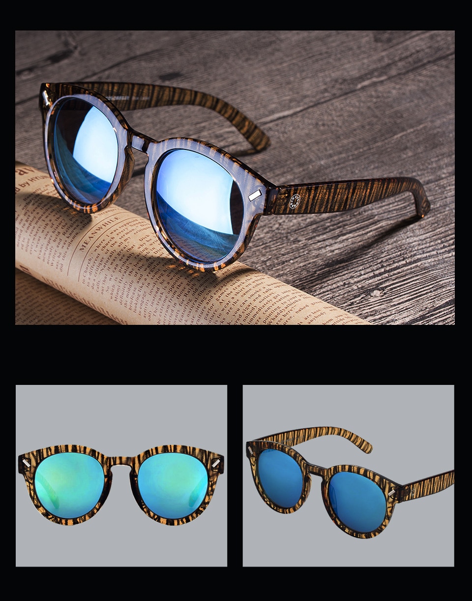 Men's Vintage Round Sunglasses